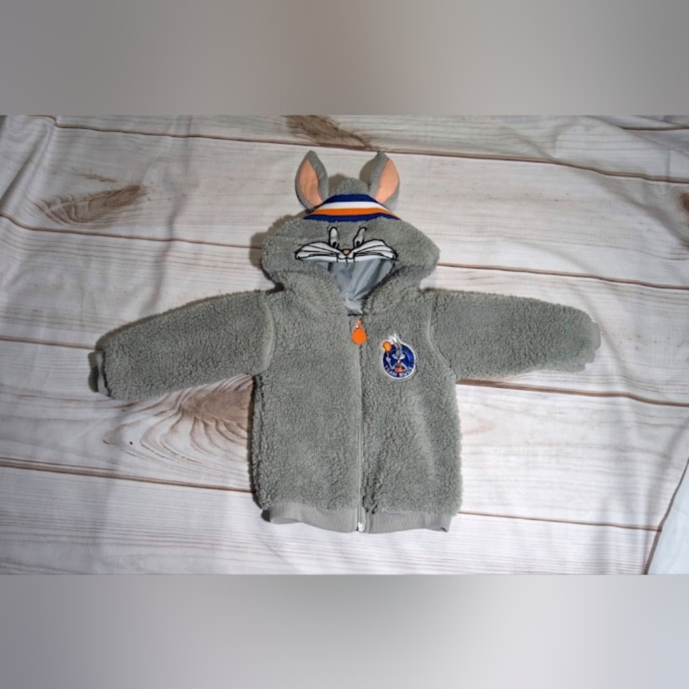 Space Jam Gray Hoodie Bugs Bunny 12m